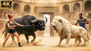 🔥White Lion Awakens vs Demon Bull Rage | The Most Extreme Wild Clash Ever!