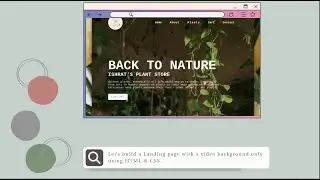 Create a Website With Video Background | HTML & CSS