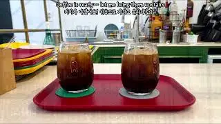 Refreshing Iced Americano at Gurye Station Bakery | Hidden Gem in Korea 🇰🇷
