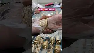 Arabic Jewellery Design | Elegant Gold Bangles Wearing Tips #goldjewellery
