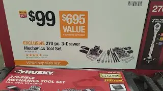 270 PC Mechanic Tool Set With Organized Case For Less Than $100?!?!?!?