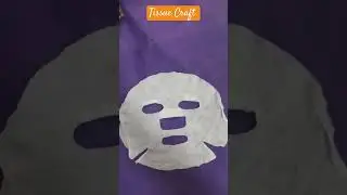 Tissue Face Craft| Homemade Tissue Face Mask 😷|Paper craft idea #viral #youtubeshorts #shorts