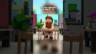 The mother saved her child from an evil teacher😢 | #roblox #animation