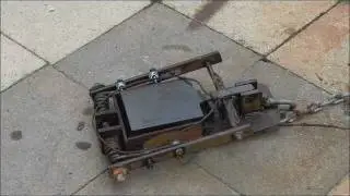 Homemade Leghold Foot Snare Trap - Slow motion