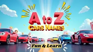 A to Z Cars names 🚗 | Learn Car Names with Fun Animation for Kids and Adults | Car Brands A&ndash;Z