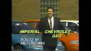 Imperial Chevrolet Geo (Milford, MA) commercials (x2), May 1994