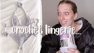 i crocheted velvet ...lingerie 👀