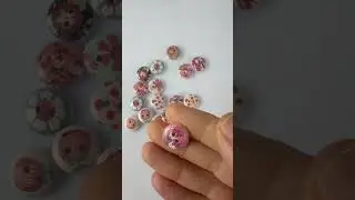 15mm Size Flower Floral Printed Round Wooden Buttons  #buttoncollection #button #sewing #sew #craft