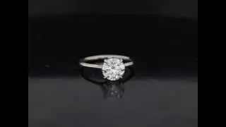 AS Plain Cathedral Shank with Pave Under Bezel and Prongs