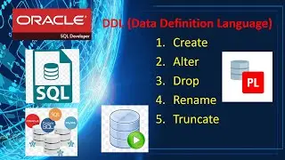 DDL(Data Definition Language) Create, Alter, Drop, Rename, Truncate queries perform in Database SQL