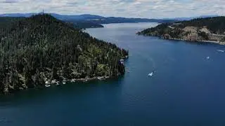 Lake coeur d'alene from Mineral Ridge trail