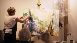 West Vancouver Ferry Building Gallery - Artist Talk / Acrylic Demo / PART 2