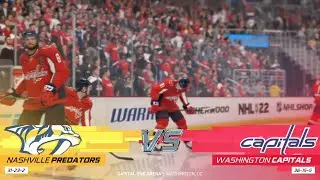 NHL 22 Full Match - Nashville Predators vs Washington Capitals - Simulation
