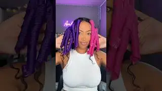 I TRIED HEATLESS HAIR CURLERS 😳&hellip; *CRAZY RESULTS* #heatlesshairstyles #curls #magic
