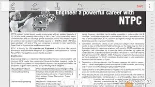 NTPC jobs 2019 | Graduate Engineers jobs in NTPC | B.E. , B. Tech Degree holders