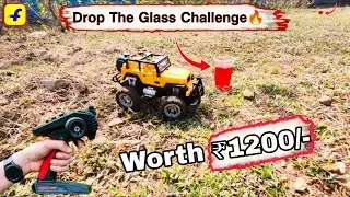 Yellow RC Car Se Glass Drop Challenge 😱 |Jeeto Powerful Red RC Car | RC Car Challenge|MR. RC Creator