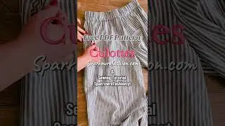 how to sew culottes free pattern