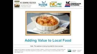 Part 2 - Adding Value to Local Food: Early Stage Market Research