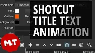 Shotcut 🔴 Cheap Text Animation Trick (Fade Text In/Out)