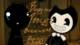 EL PINCHE CARTON DE BENDY SE APARECE EN TODOS LADOS - Stickman vs. Bendy con Voces