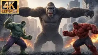BLUE HULK vs RED HULK &ndash; 60 Million Year Battle for Jungle&rsquo;s Throne | Epic Fight in 4K