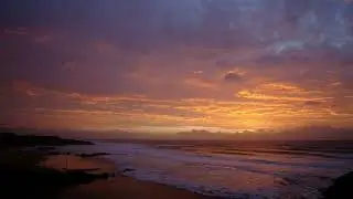 Sunset View over the Ocean | 8 Hours Sea Sounds | Wave Noise | Sleep Study Work | ASMR | 4K UHD