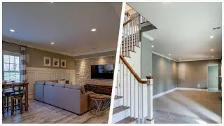 75 Beautiful Huge Gray Floor Basement Design Ideas #296 🟢