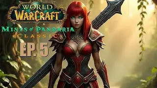 World of Warcraft CLASSIC Mists of Pandaria - Warrior Pt 5 - Chill Leveling - Mirage Raceway EU