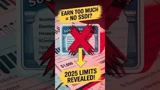 Monthly SSDI Earnings Limits In 2025 With Social Security #shorts #viral