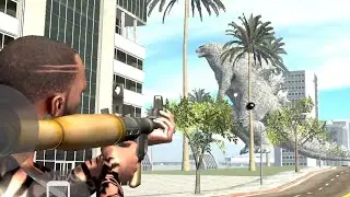 Indian Bikes Driving 3D Godzilla Fight Challenge Mode Game😈 Fight Godzilla 🤯 Indian Bikes Driving 3D