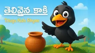 తెలివైన కాకి పాట | Telugu Kids Rhyme | Funny Crow Rhyme | Kids Learning Song | Melody Stories