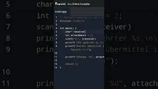 Text einlesen ue #coden #variable #scanf