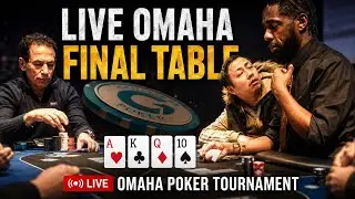 LIVE OMAHA FINAL TABLE  #OMAHA #POKER #TOURNAMENT #GAME