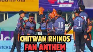 Chitwan Rhinos Fans Anthem Song🏏🎶 🇳🇵||Nepal Premier League Season 2 