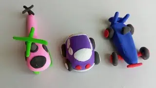 DIY Miniature Sports Car & Helicopter 🚗🚁 | Easy Mini Clay Toys for Kids