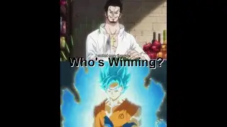 SSJB Goku Vs Serious Mihawk (ASTD) #shorts