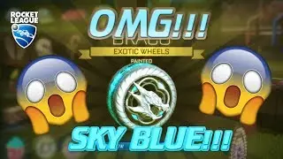 INSANE NITRO CRATE TRADE UP - SKY BLUE PAINTED DRACOS!!!|Rocket League