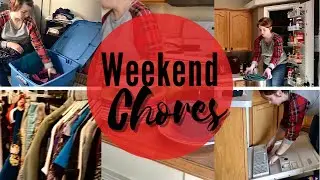 WEEKEND CHORES | DECLUTTER MY CLOSET | KITCHEN CLEAN & DECLUTTER WITH ME