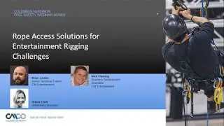 Safety Webinar: Rope Access Solutions for Entertainment Rigging Challenges