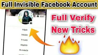 How To Cerate Full Invisible Facebook Account || without name Facebook ID kaise banaen | Top trick 🔥