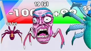 I Evolving MY SPIDER to Max Level in Spider Evolution Runner Game!
