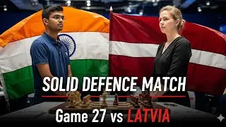 Solid Defense Saves the Match | Game 27 vs Latvia | @darknightchess #chess #chesscom #chessgame