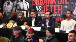 CHRIS EUBANK JNR (WITH ENGLISH) v TONY JETER - FULL PRESS CONFERENCE (IN SHEFFIELD)