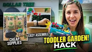 Dollar Tree Garden Sensory Bin for Toddlers | Easy and Affordable Play Idea
