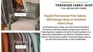 Animal Print fabric at Yorkshire Fabric Shop