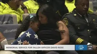 Flag presented to Officer Rose&rsquo;s family in emotional moment