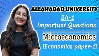 Allahabad university guess paper 🔥BA -1guess paper |Economics| Microeconomics guess paper#guesspaper