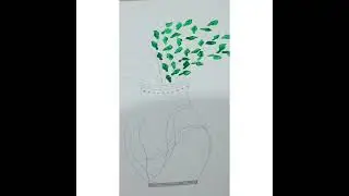 Tree art 🌳||Art's by Pari||#watch #viral #drawing #art #artandcraft #boostup #umbrellaatops 