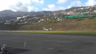 FAP C295 xmas day take off from Madeira