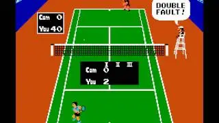 NES Game: Tennis (1983 Nintendo).